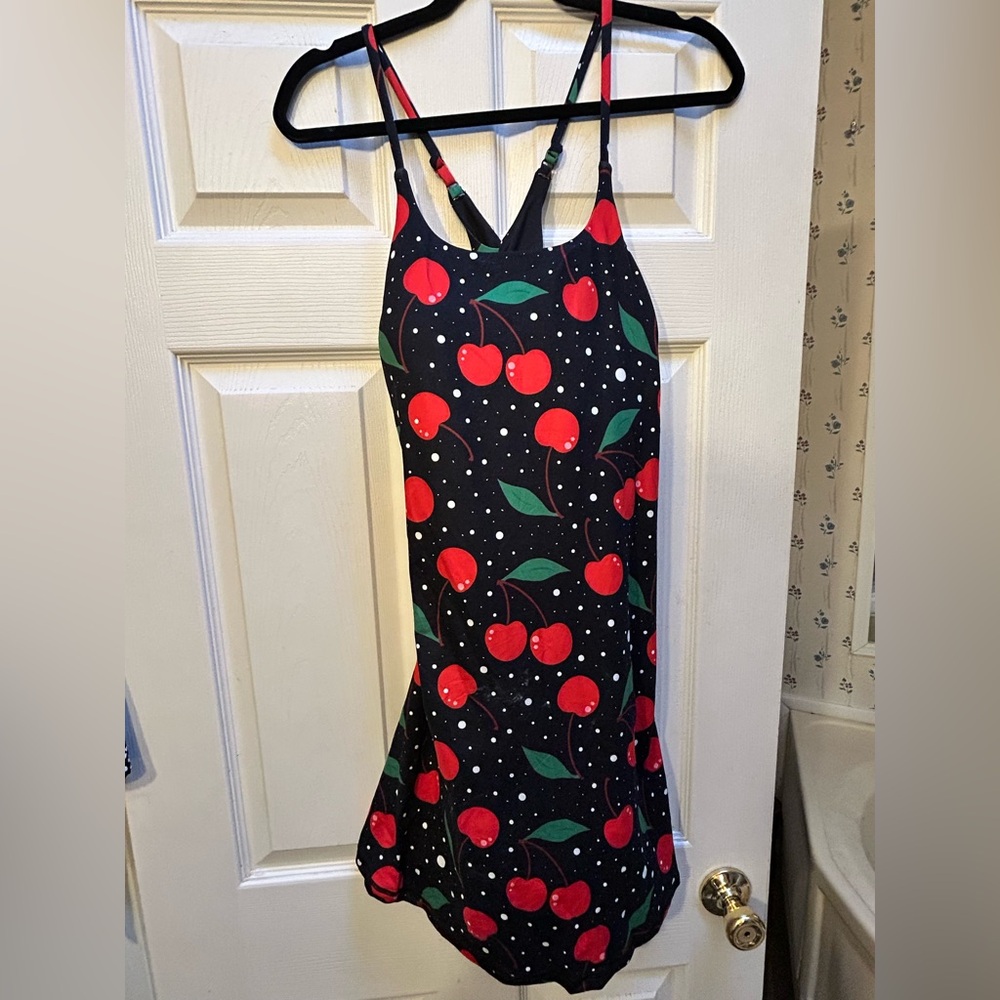 CVG Limitless 2.0 Cherry Print Black Dress